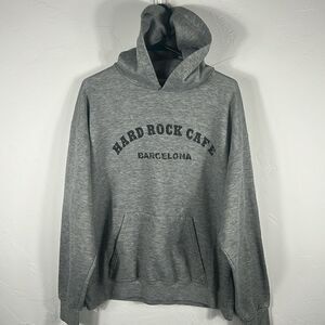 🔥 Vintage HARD ROCK CAFE BARCELONA Hoodie on Hard Rock Tag - Sz XL‎ - EXCELLENT